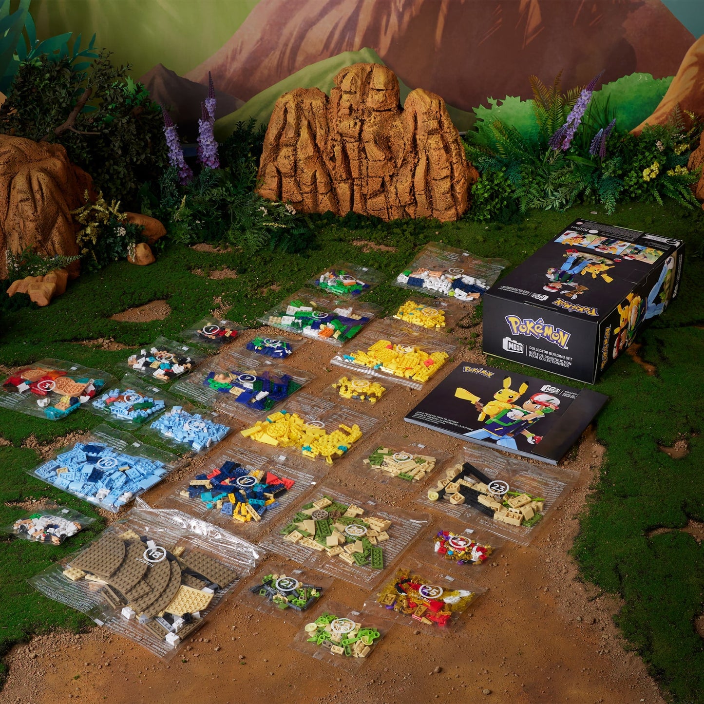 Ash & Pikachu: Path to Victory - Bộ Lắp Ráp Mô Hình Pokémon MEGA Showcase HTJ05