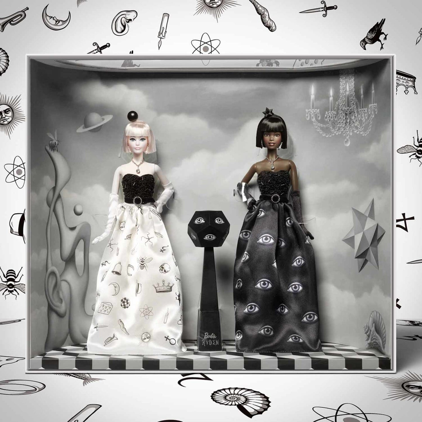 Black and White Surrealist Ball Mark Ryden x Barbie Doll - Bộ 2 Búp Bê Sưu Tầm Cao Cấp - Barbie Signature Barbie Signature - 