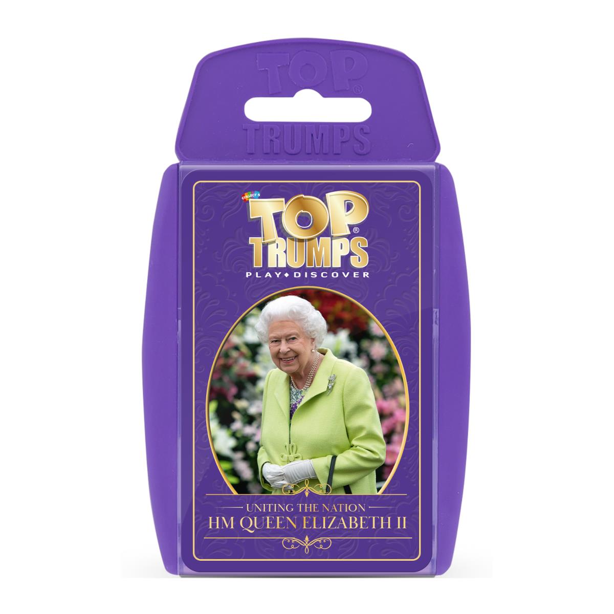 HM Queen Elizabeth II Top Trumps Card Game - Trò Chơi Thẻ Bài Kỷ Niệm Nữ Hoàng Anh - Winning Moves - Hình ảnh sản phẩm