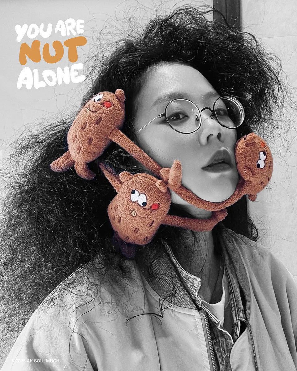 You Are NUT Alone - Móc Khóa Gấu Bông Art Toy - AKSOULMUCH
