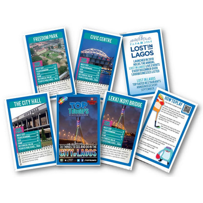 City of Lagos Top Trumps Card Game - Board Game Thẻ Bài Giáo Dục - Winning Moves - Góc nhìn khác 3