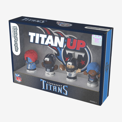 Little People Collector x NFL Tennessee Titans Set - Bộ 4 Mô Hình Nhân Vật Cầu Thủ & Cổ Động Viên Titans - Mattel Fisher-Pric