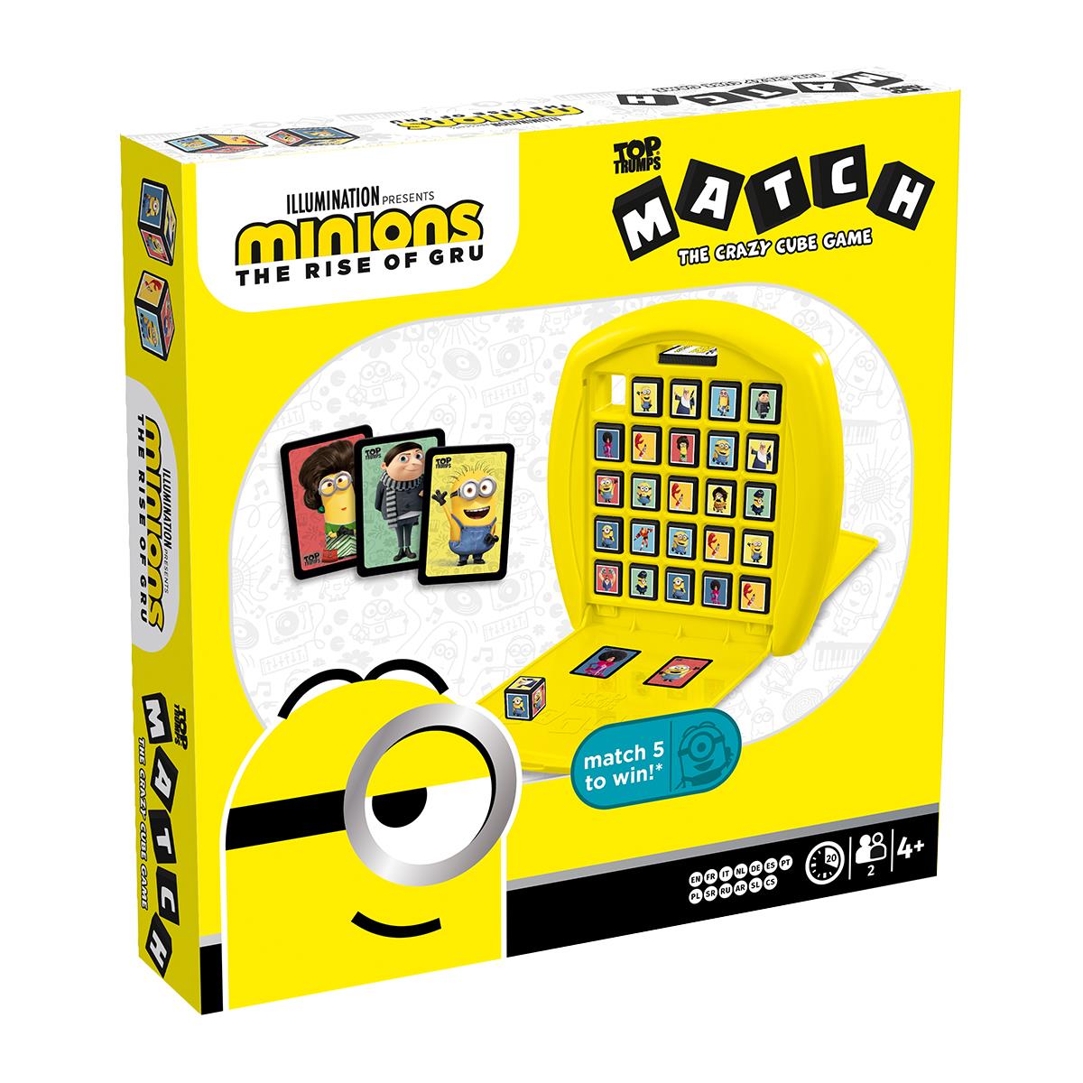 Minions 2 Top Trumps Match - The Crazy Cube Game Trò chơi xếp khối trí tuệ Winning Moves - Hình ảnh sản phẩm