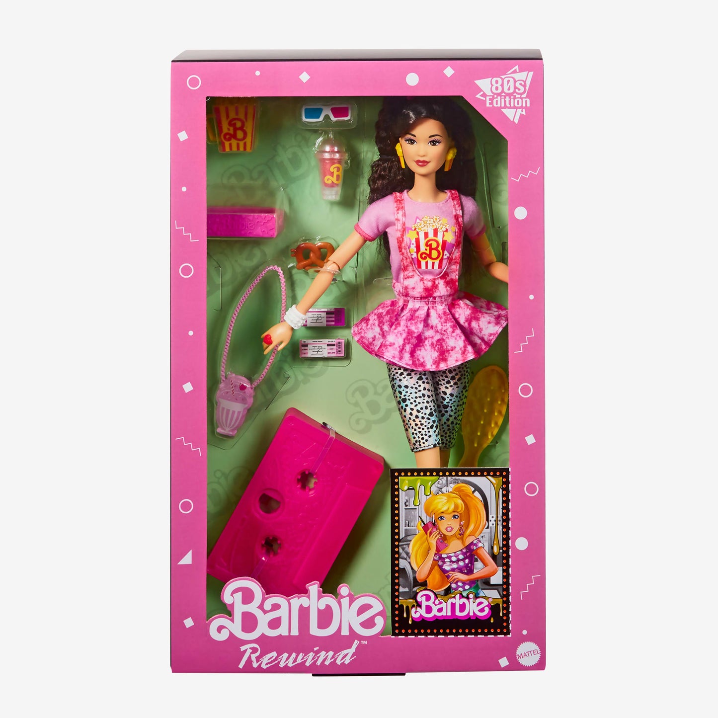 Barbie Rewind Doll – Movie Night - Búp bê sưu tầm phong cách thập niên 80 - Mattel Creations HJX18 - Hình ảnh bổ sung 6