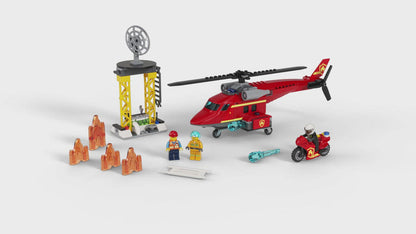 LEGO® City Fire Rescue Helicopter - Trực Thăng Cứu Hỏa Đồ Chơi Lắp Ráp 60281 - Hình ảnh chi tiết 2
