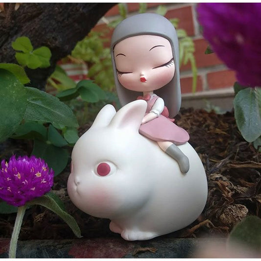 White night Fairy - Moonlight Rabbit - Lite - Mô Hình Figure Art Toy Keme Life