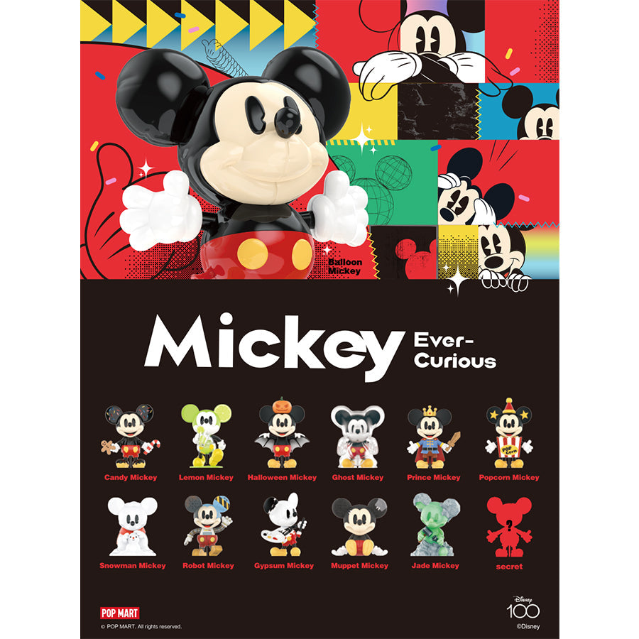 POP MART Disney 100th Anniversary Mickey Ever-Curious Toy Figure - Mô hình Blind Box - POP MART