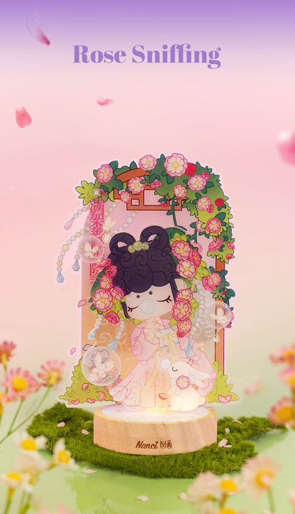 Rolife Rose Sniffing 3D Puzzle Night Light (PTY002) - Đèn ngủ mô hình lắp ráp 3D Acrylic - Rolife