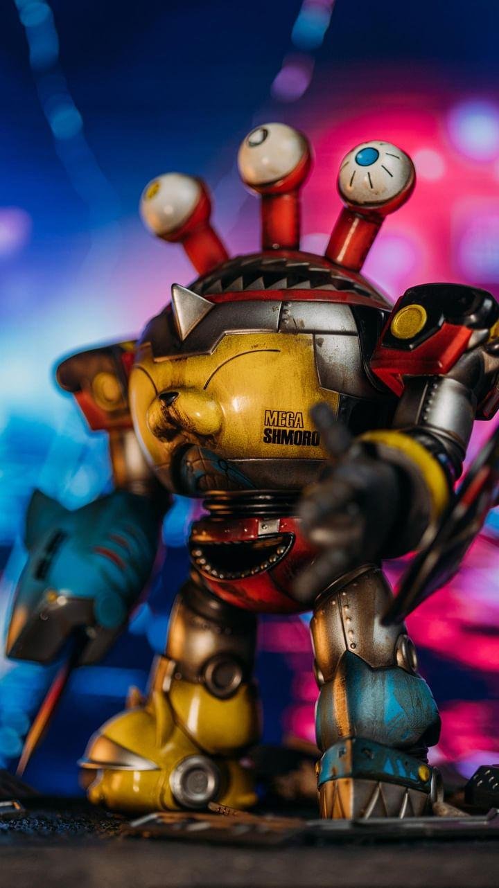 MEGA SHROMO (Battle Damage Ver) - Mô Hình Art Toy Cao Cấp Robin Tang Studio - Hình ảnh sản phẩm