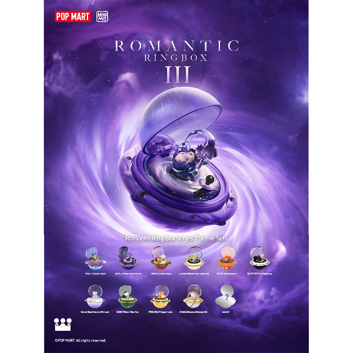 Romantic Ring Box Series 3 Scene Sets - Mô hình Blind Box Hộp nhẫn - POP MART