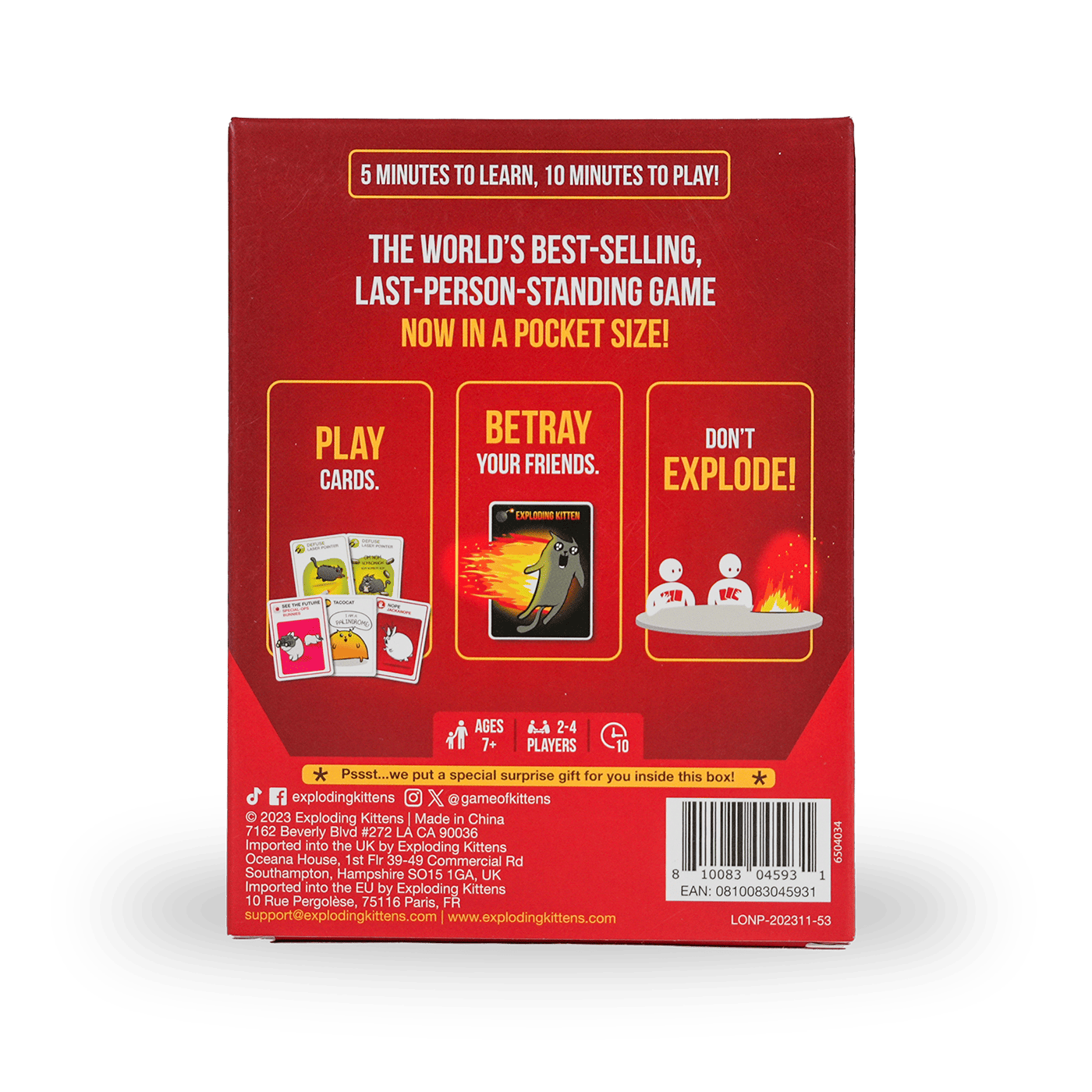 Exploding Kittens Original: Grab & Game Edition - Board Game Mèo Nổ Mini - Exploding Kittens - Hình ảnh bổ sung 5