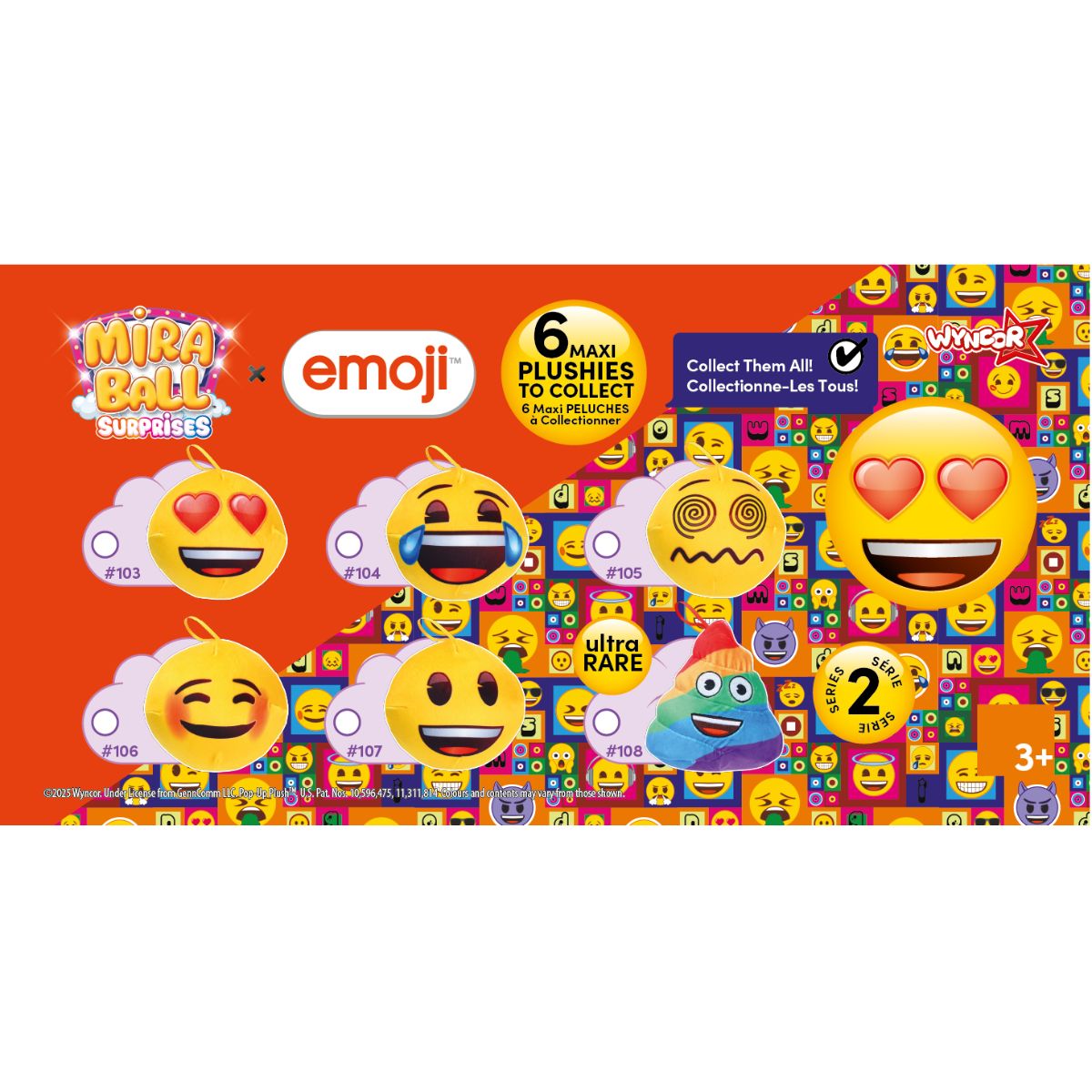 Đồ Chơi Banh Miraball Thú Bông Hình Emoji MIRABALL SURPRISES M14445
