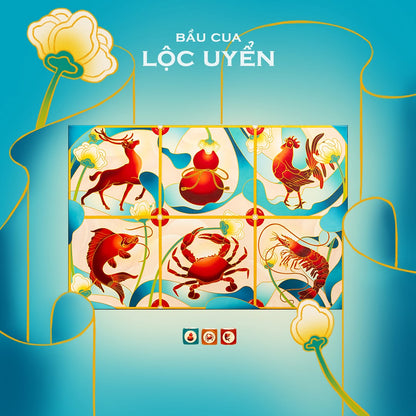 Bầu Cua Lộc Uyển - Trò Chơi Dân Gian Nghệ Thuật Cao Cấp - Maztermind Maztermind - ảnh 4 - Board Game