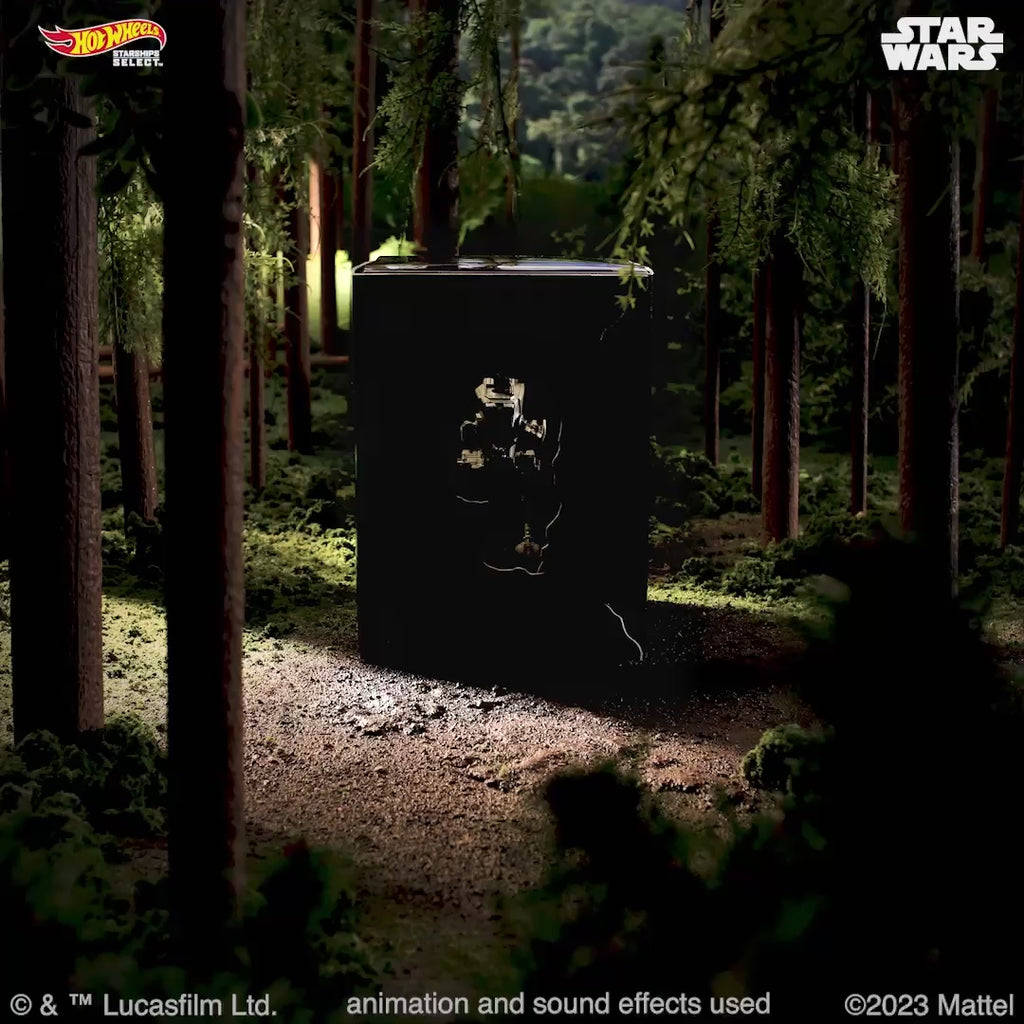 Star Wars Starships Select AT-ST With Chewbacca Mô hình xe die-cast sưu tầm Hot Wheels Mattel - Hình ảnh sản phẩm