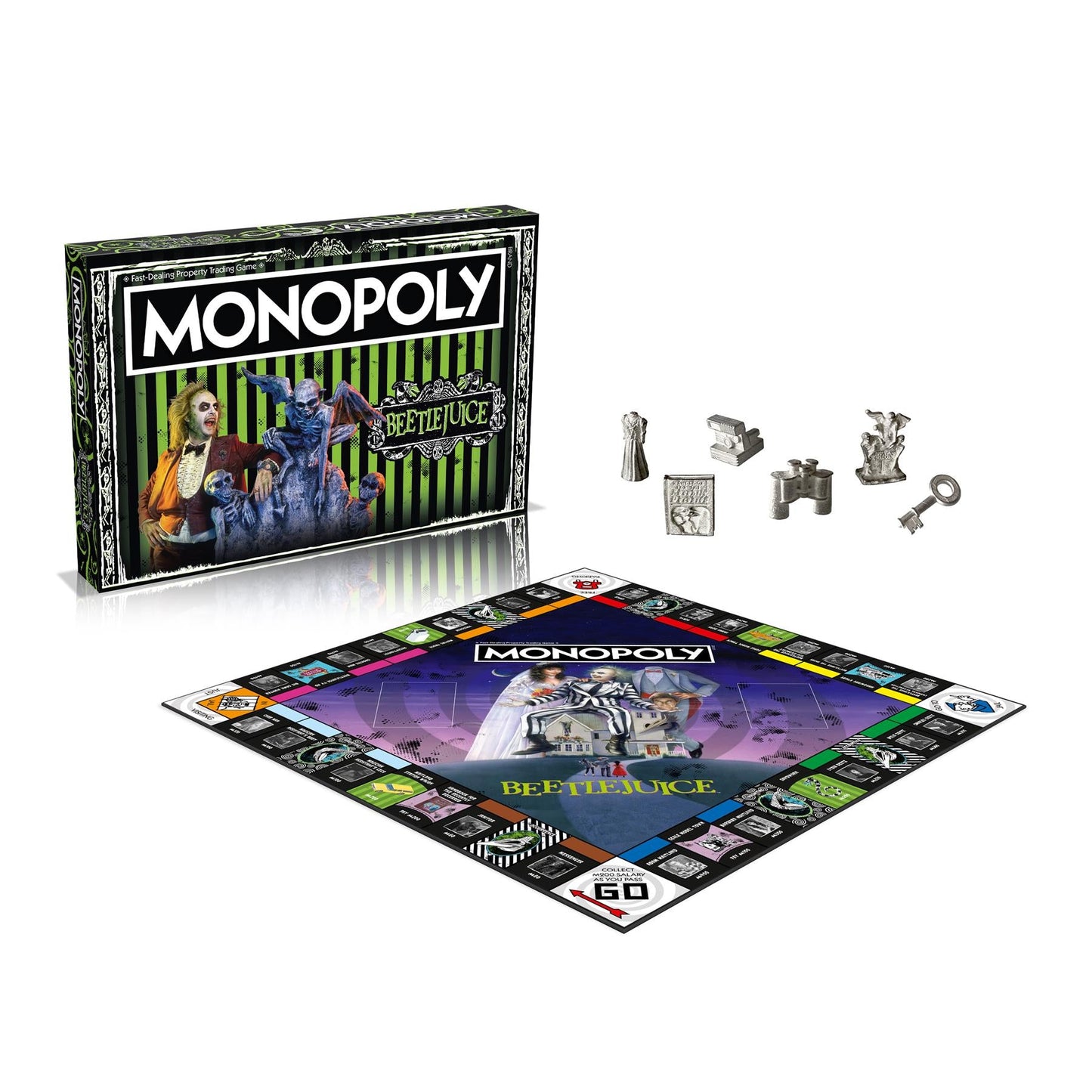 Beetlejuice Monopoly Board Game - Cờ Tỷ Phú Beetlejuice Chính Hãng Winning Moves - Hình ảnh bổ sung 4