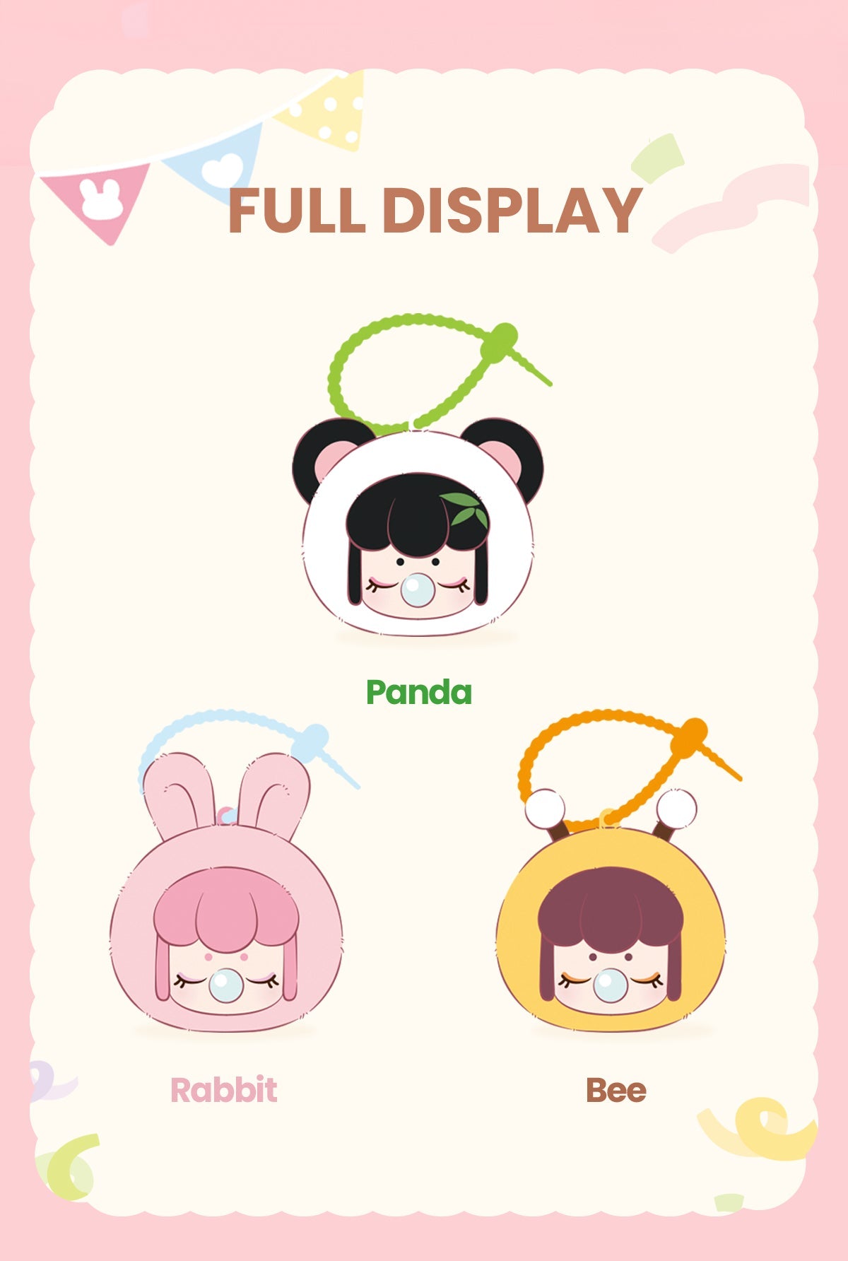 Rolife Baby Nanci Fluffy Party Headphone Case - Ốp tai nghe lông xù Art Toy - Rolife