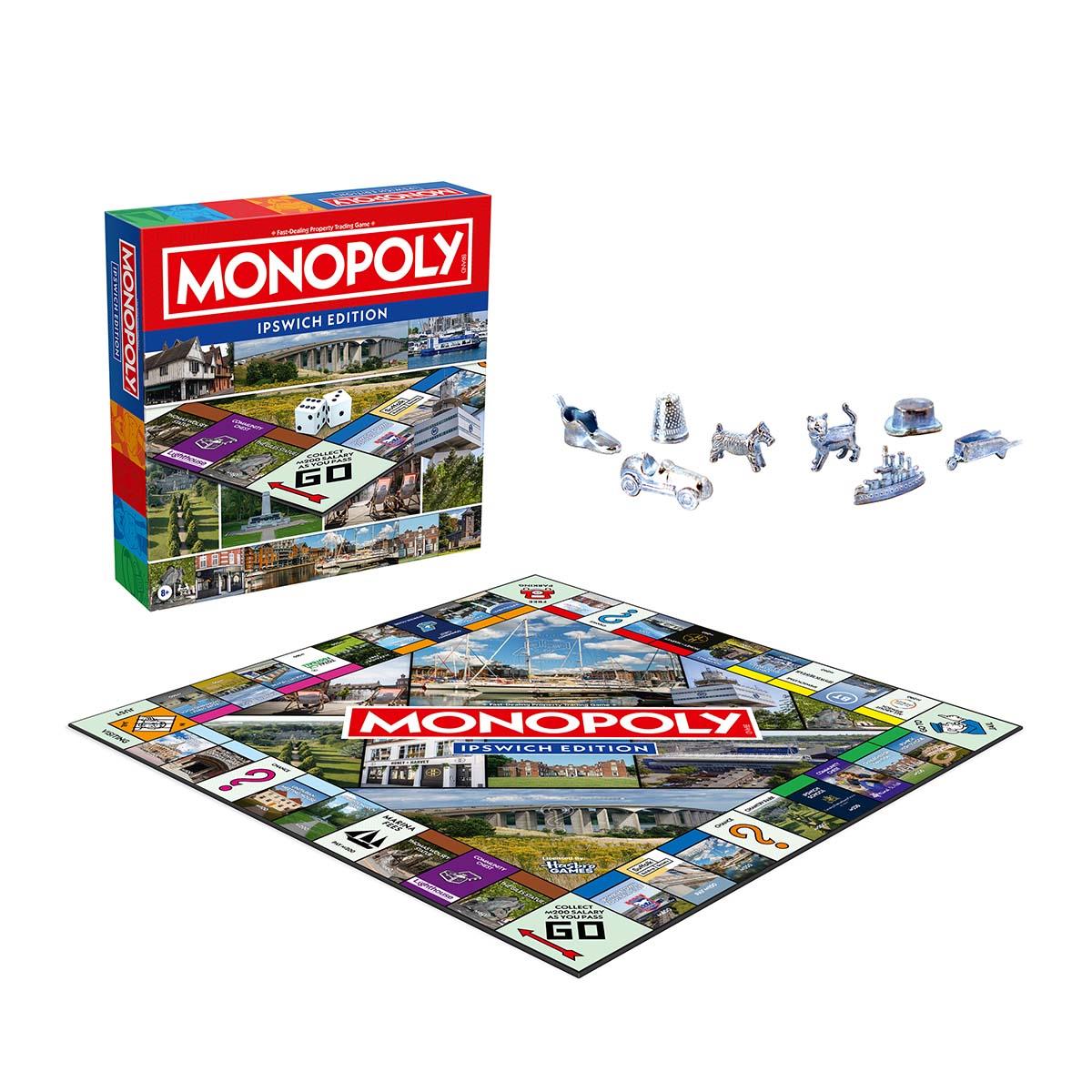 Ipswich Monopoly Board Game - Trò chơi bàn cờ tỷ phú phiên bản đặc biệt - Winning Moves - Góc nhìn khác 3