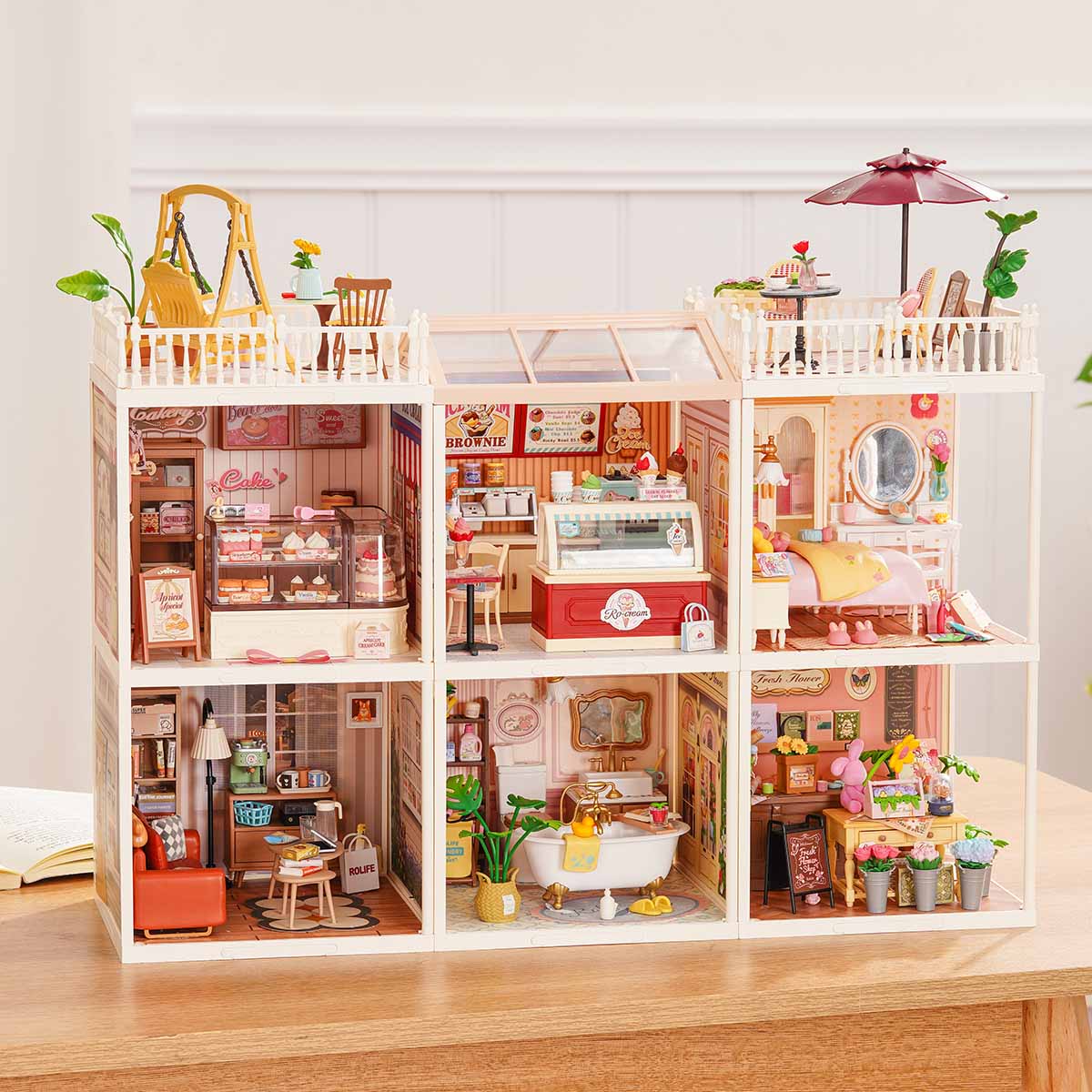 Rolife Super Creator Series - 6 in 1 Six Grid - Mô hình nhà gỗ DIY thu nhỏ - Rolife