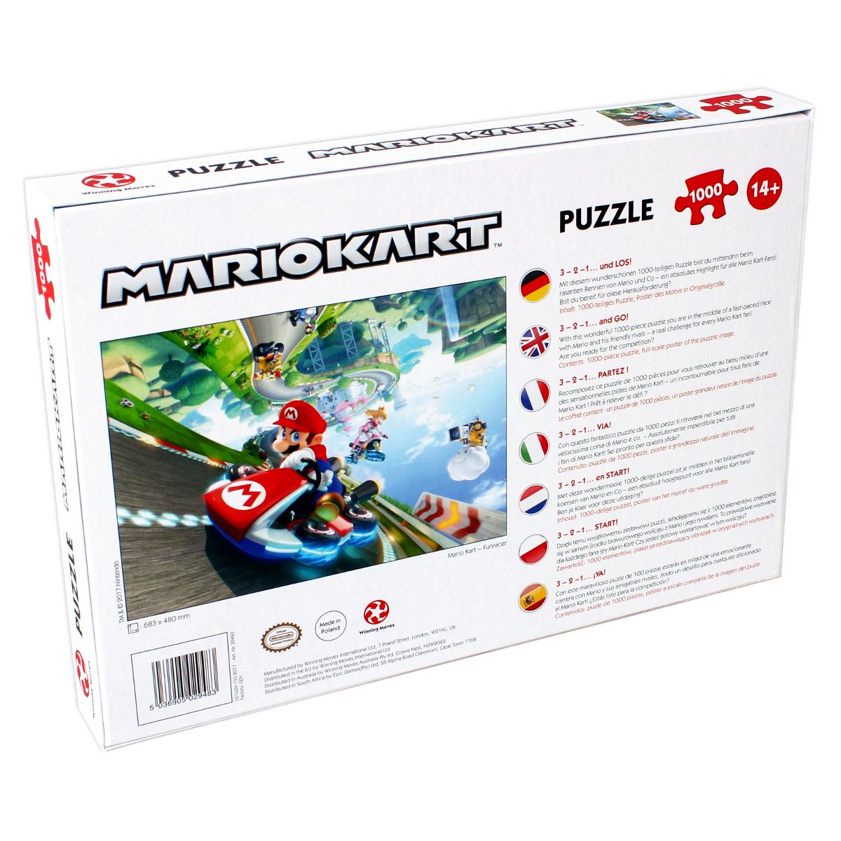 Mario Kart 1000 Piece Jigsaw Puzzle - Bộ Xếp Hình 1000 Mảnh - Winning Moves - Hình ảnh chi tiết 2