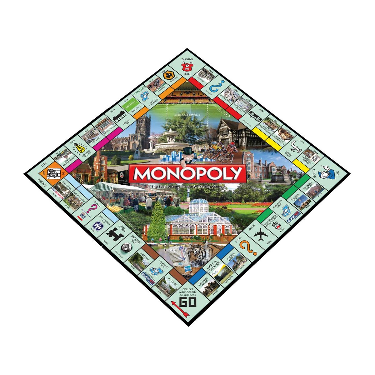 Wolverhampton Monopoly Board Game | Cờ Tỷ Phú Phiên Bản Wolverhampton | Winning Moves UK - Hình ảnh chi tiết 2