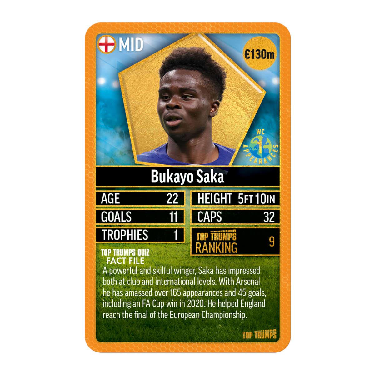 World Football Stars Top 200 - Pack 6 Top Trumps - Thẻ bài Bóng đá - Winning Moves - Hình ảnh chi tiết 2