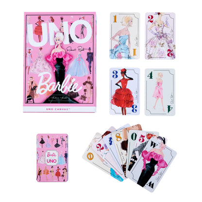 UNO Canvas Barbie Fashion Model Collection Deck - Bộ bài UNO sưu tầm phiên bản Barbie - Mattel Creations - Hình ảnh sản phẩm