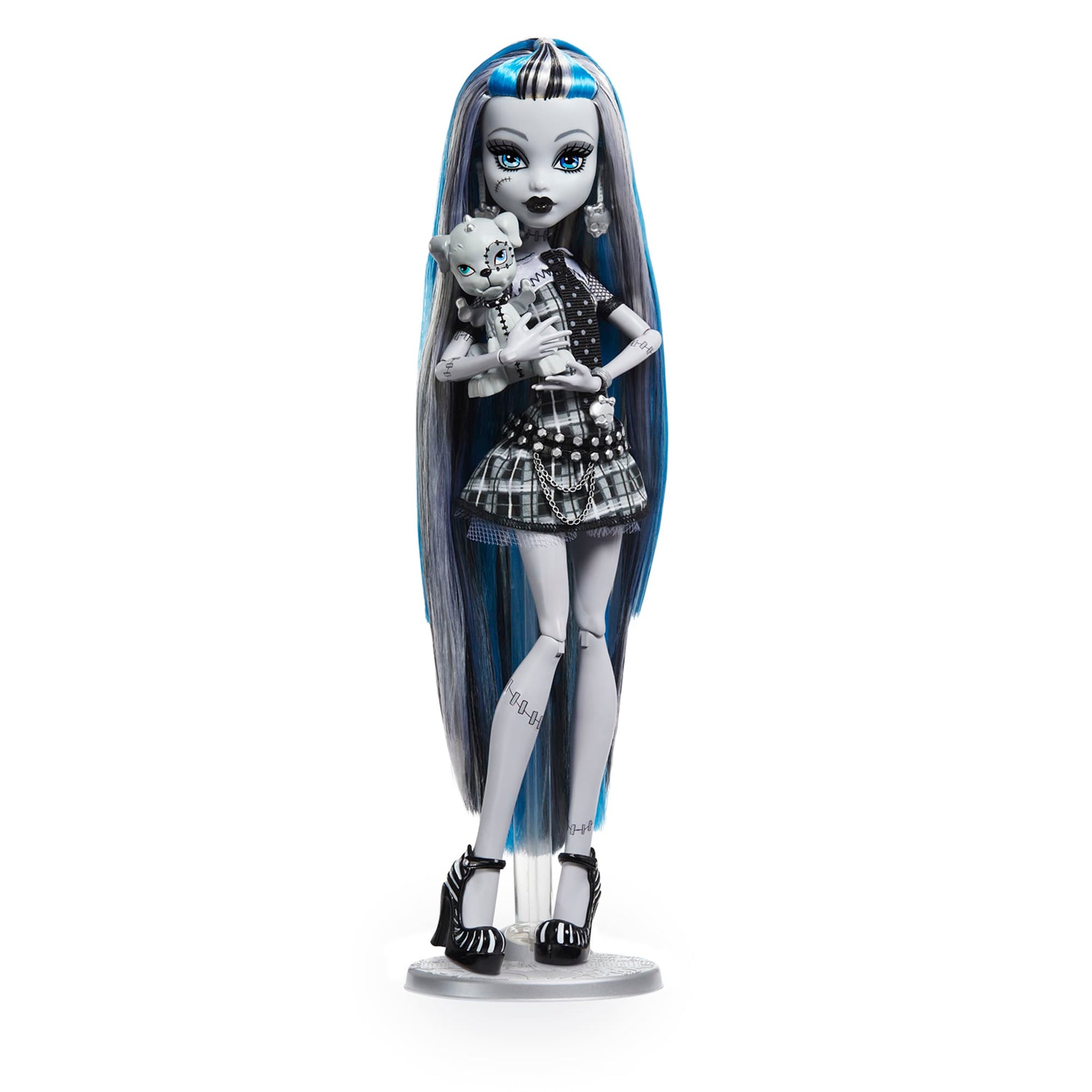 Monster High Reel Drama Frankie Stein Doll - Búp Bê Sưu Tầm Phiên Bản Đen Trắng - Mattel HKN29 - Hình ảnh sản phẩm