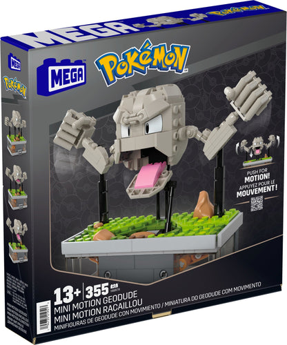MEGA Pokémon Mini Motion Geodude Building Set - Bộ Đồ Chơi Lắp Ráp Pokémon Chuyển Động - MEGA Mattel HWR79