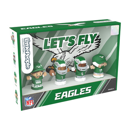 Little People Collector Philadelphia Eagles Alternate Jersey Figure Set - Bộ Mô Hình Cầu Thủ NFL Sưu Tầm - Mattel - Hình ảnh bổ sung 7