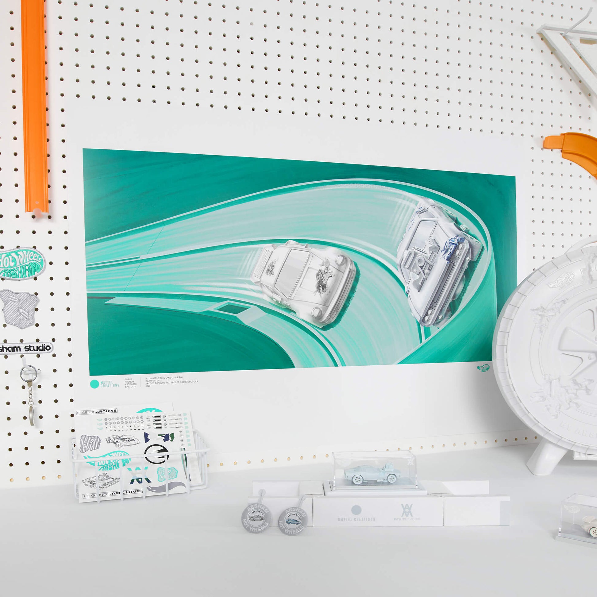 Hot Wheels x Daniel Arsham Legends Archive Lap 1 Poster - Poster Nghệ Thuật Sưu Tầm Mattel Creations - Hình ảnh chi tiết 2