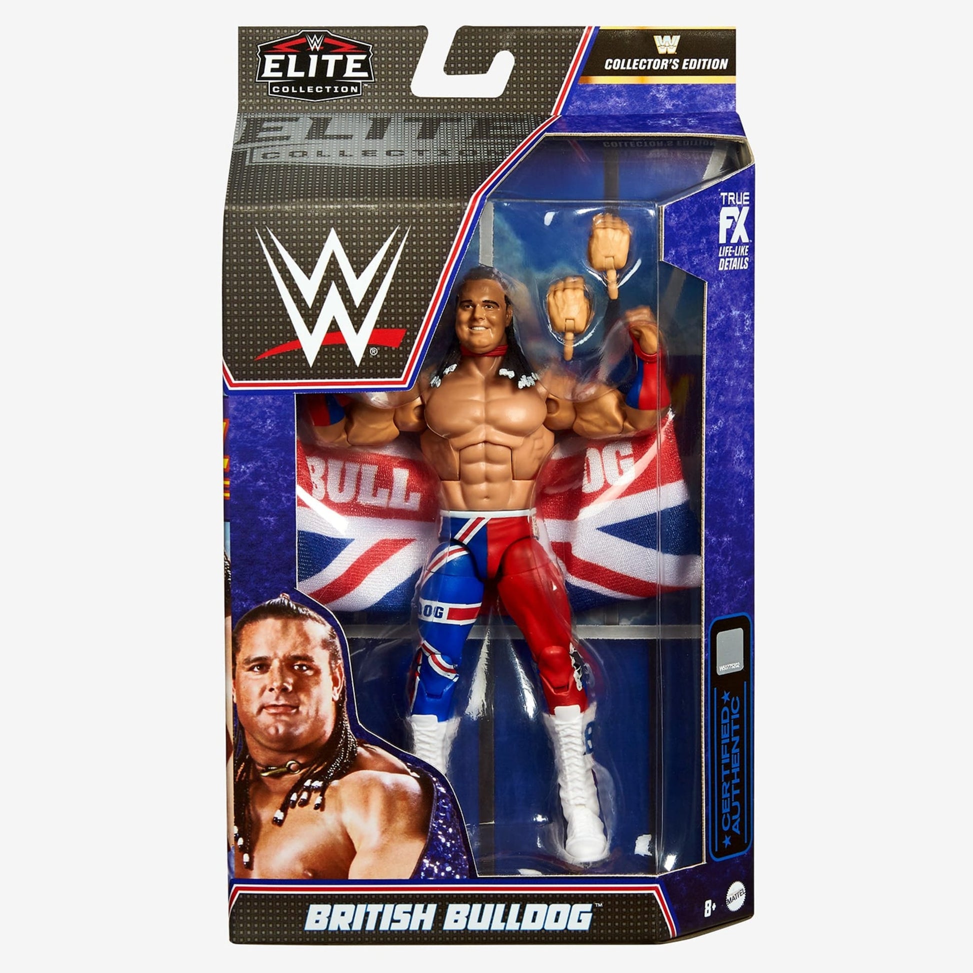 WWE British Bulldog™ Elite Collection Action Figure - Mô hình nhân vật WWE Elite Mattel HJM64 - Hình ảnh bổ sung 7