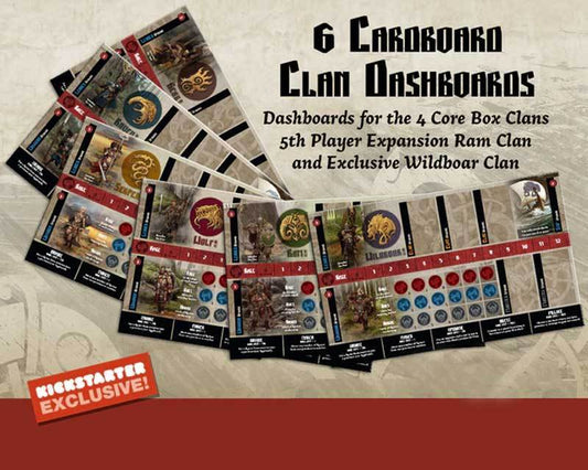 Blood Rage: Cardboard Clan Dashboards (Kickstarter Special)