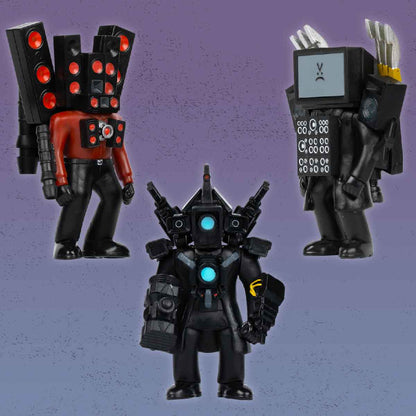 Toy Set of 3 Titan Character Models SKIBIDI TOILET ST13003 - Bộ 3 Mô hình nhân vật Titan - SKIBIDI TOILET