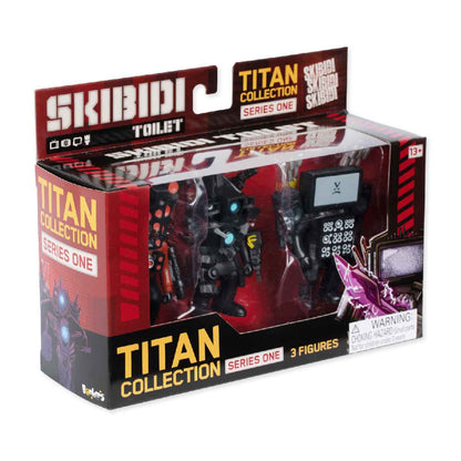 Toy Set of 3 Titan Character Models SKIBIDI TOILET ST13003 - Bộ 3 Mô hình nhân vật Titan - SKIBIDI TOILET