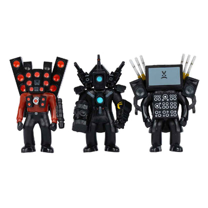 Toy Set of 3 Titan Character Models SKIBIDI TOILET ST13003 - Bộ 3 Mô hình nhân vật Titan - SKIBIDI TOILET