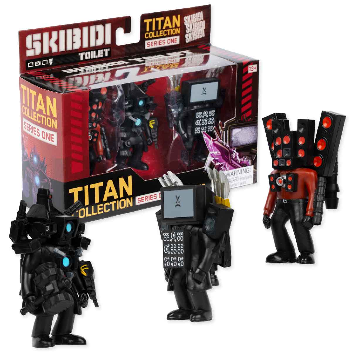 Toy Set of 3 Titan Character Models SKIBIDI TOILET ST13003 - Bộ 3 Mô hình nhân vật Titan - SKIBIDI TOILET