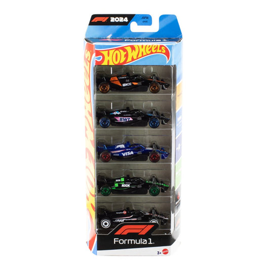 Set of 5 Hot Wheels F1 racing cars - Bộ 5 Mô Hình Xe Đua Formula 1 - Hot Wheels JGF58