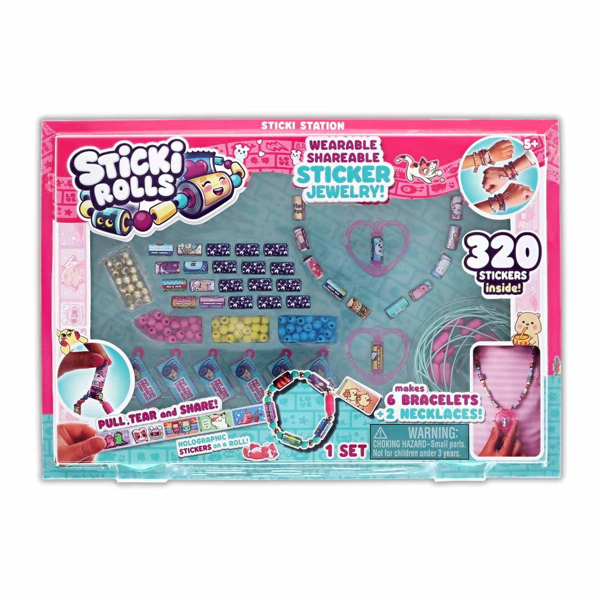 Sticki Rolls Creative Toy Set - Bộ đồ chơi làm vòng tay sticker sáng tạo - SR300