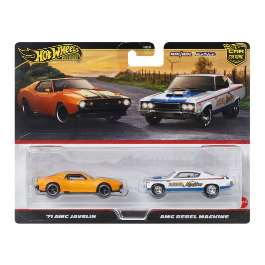 Premiums 71 AMC Javelin - Bộ đôi xe mô hình cơ bắp Mỹ - Hot Wheels HBL96