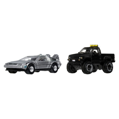 Đồ Chơi Bộ Đôi Siêu Xe Premiums Back To The Future Time HOT WHEELS JHW48/HBL96
