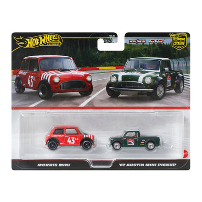 Premiums Morris Mini Super Car Duo Toy HBL96 - Bộ đôi mô hình xe ô tô kim loại - Hot Wheels