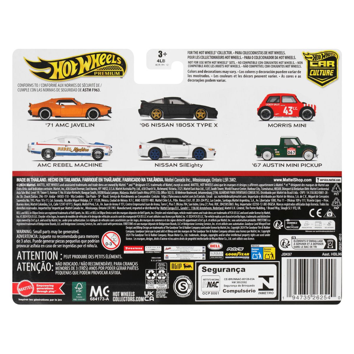 Premiums Morris Mini Super Car Duo Toy HBL96 - Bộ đôi mô hình xe ô tô kim loại - Hot Wheels