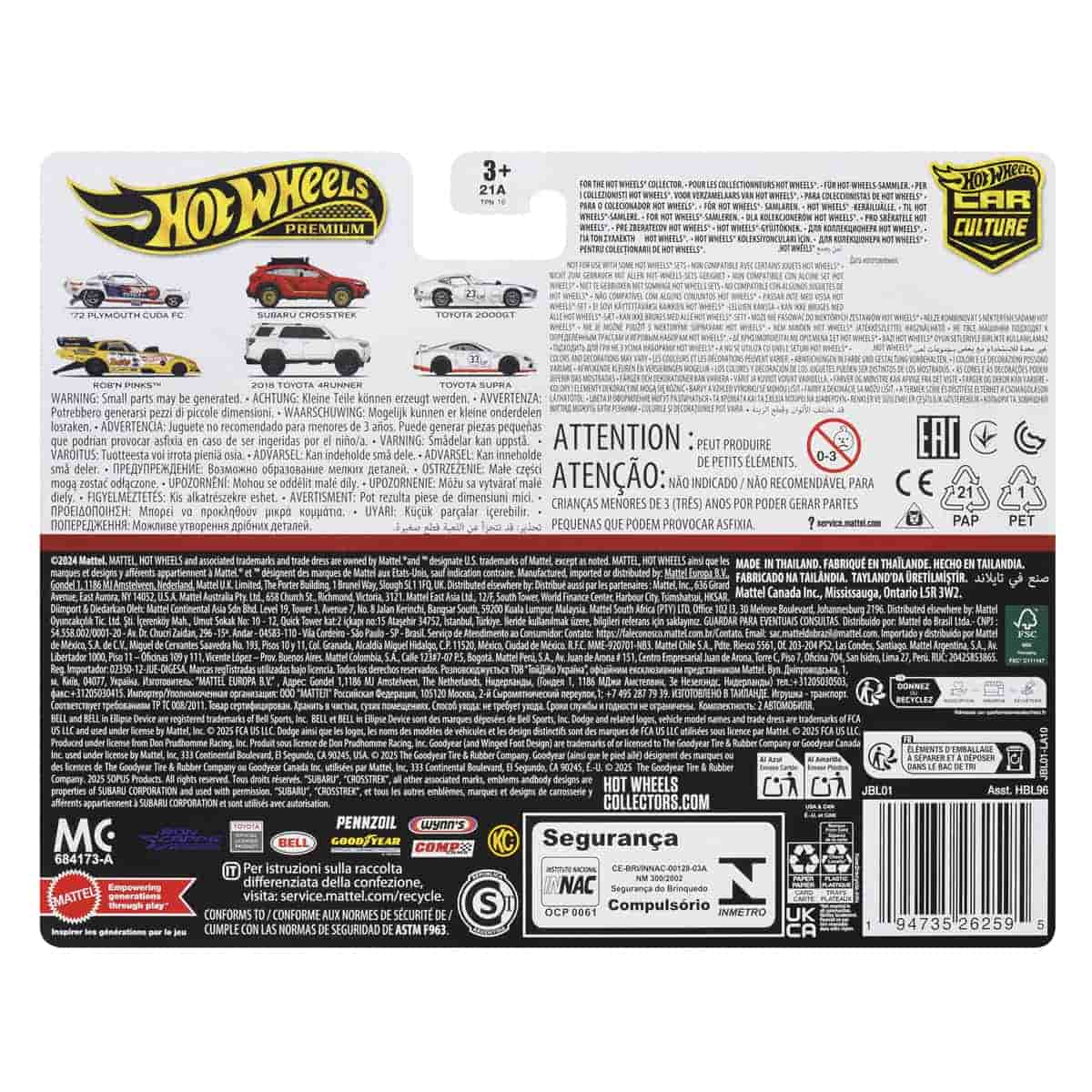 Premiums Rob N' Pinks Hot Wheels Supercar Duo HBL96 - Bộ Đôi Siêu Xe Mô Hình Kim Loại - Hot Wheels Premium