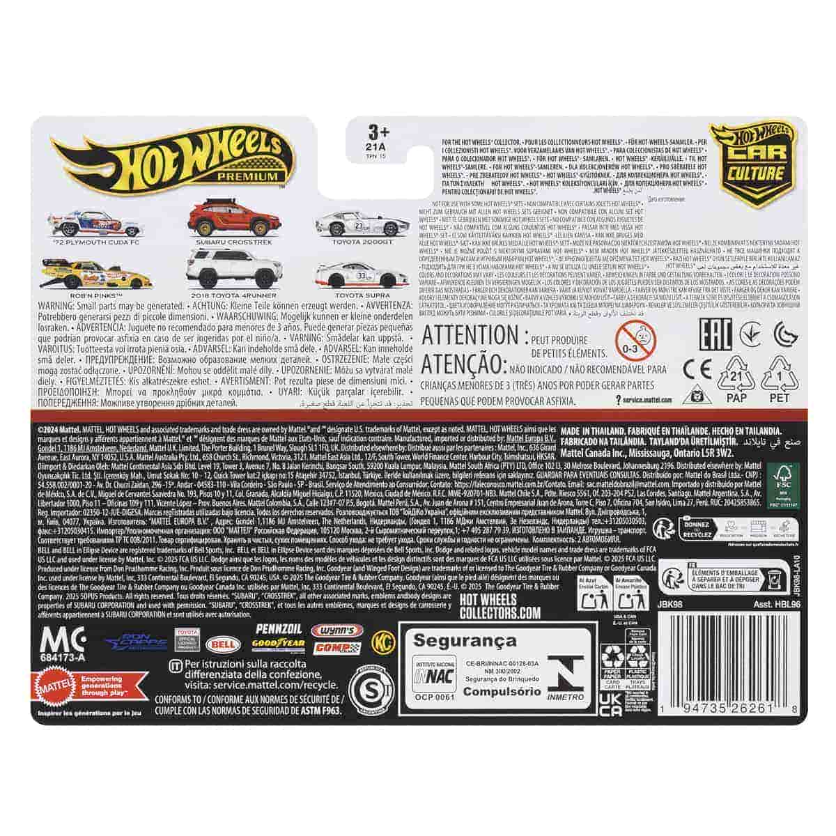 Premiums Subaru Crosstrek - Bộ đôi mô hình xe 1:64 - Hot Wheels HBL96