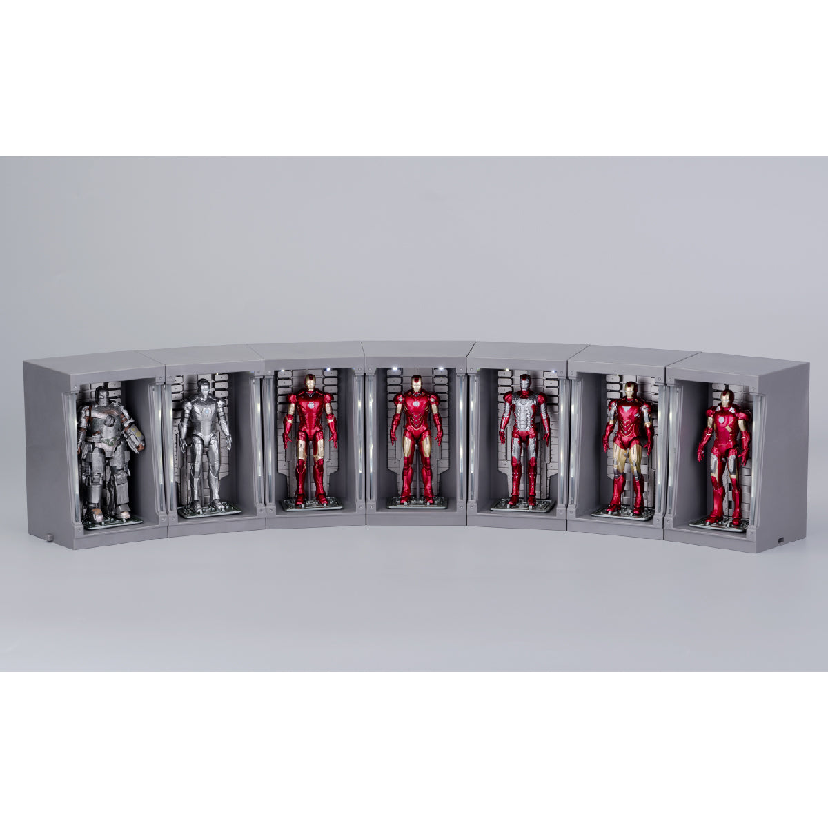 Collection of 7 High-End Iron Man Armors - Bộ sưu tập 7 mô hình Chiến giáp Iron Man - ZD TOYS 1924