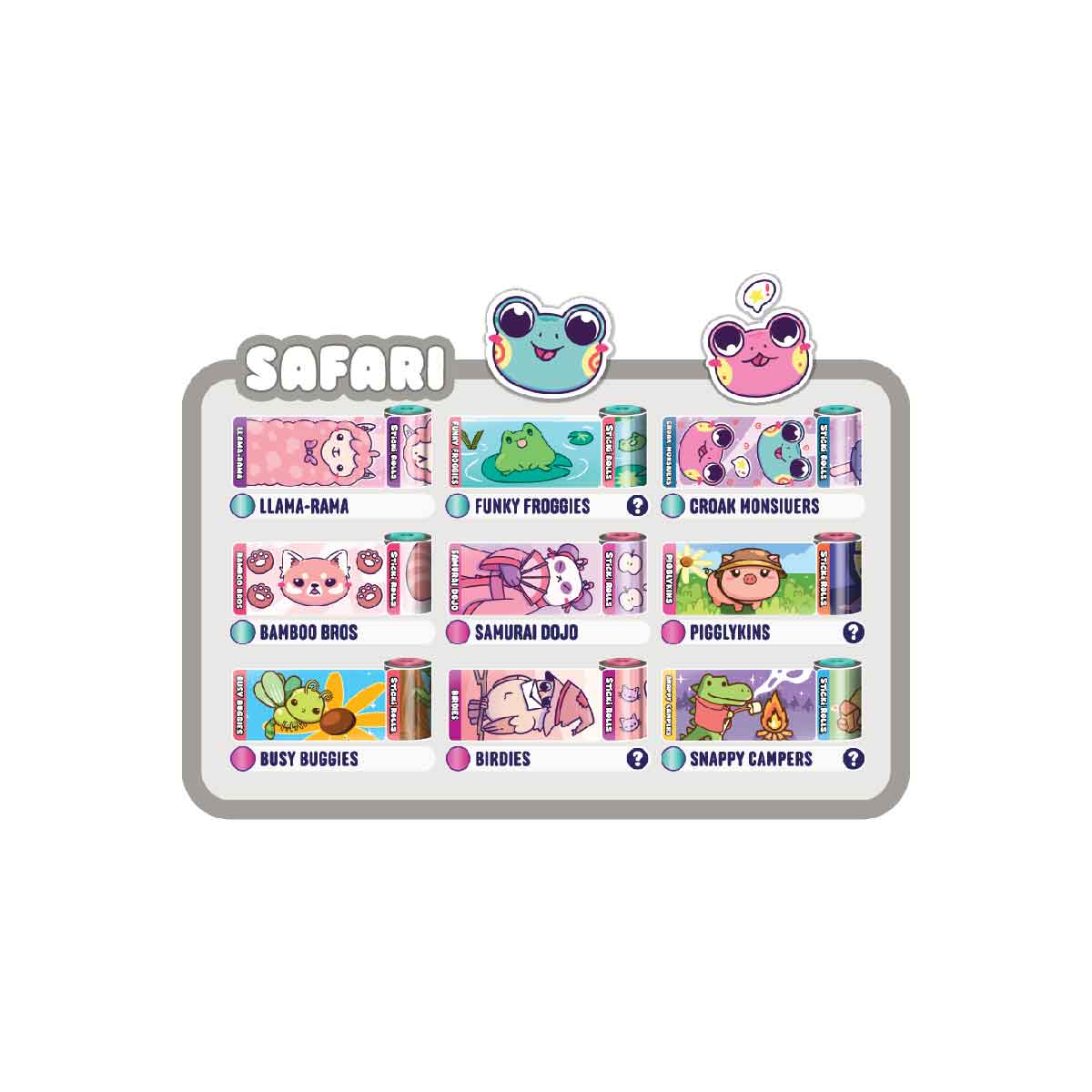 DIY Sticki Rolls Collection - Bộ sưu tập vòng tay Sticker sáng tạo - OTHER GIRL BRANDS SR200