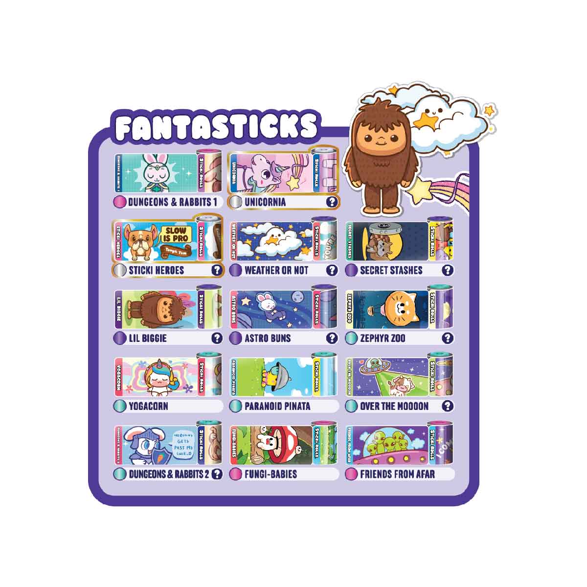 DIY Sticki Rolls Collection - Bộ sưu tập vòng tay Sticker sáng tạo - OTHER GIRL BRANDS SR200