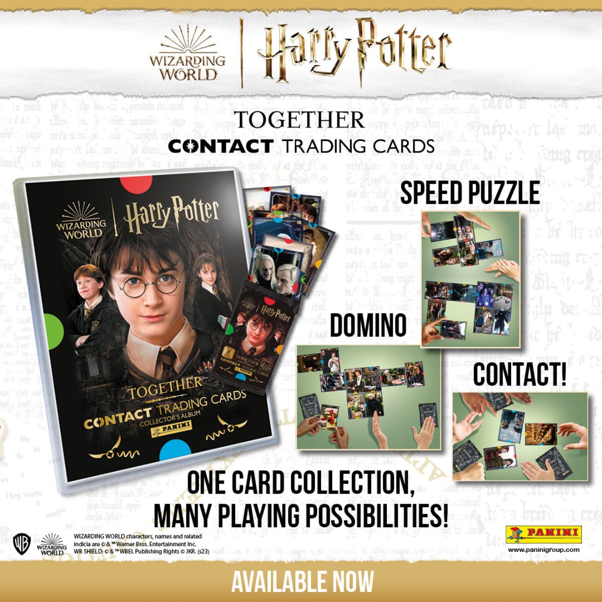 Harry Potter Starter Card Set Contact 2 - Bộ thẻ hình khởi đầu - PANINI