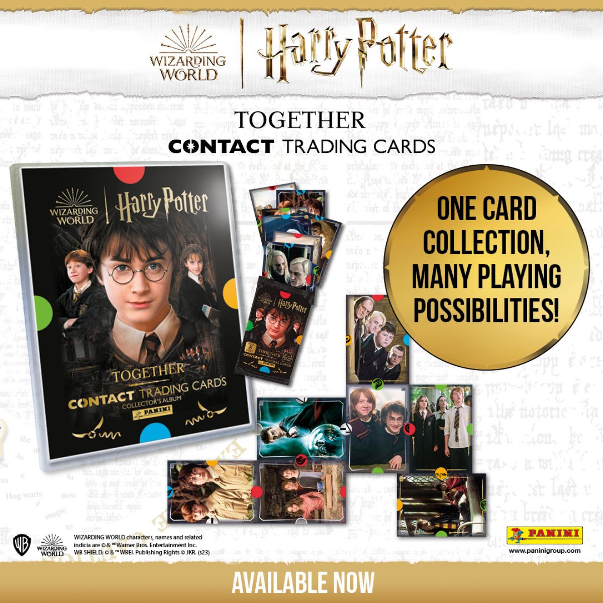 Harry Potter Starter Card Set Contact 2 - Bộ thẻ hình khởi đầu - PANINI