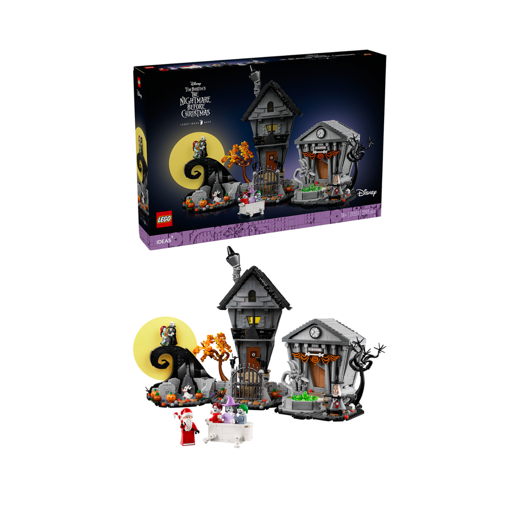 LEGO® Ideas Disney Tim Burton’s The Nightmare Before Christmas - Bộ Lắp Ráp Mô Hình Halloween Town 21351 LEGO - ảnh 3 - Build